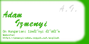 adam izmenyi business card